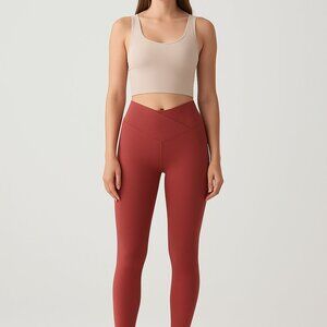 OFFLINE By Aerie Real Me High Waisted Crossover Legging, XL Long, pink
